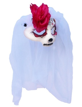 Antifaz para disfraz de Catrina con velo Day of the dead Ghoulish Productions