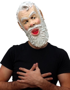 Máscara para disfraz de Santa Claus sonriente Horror Xmas Ghoulish Productions