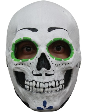 Máscara para disfraz de calavera festiva Day of the dead Ghoulish Productions