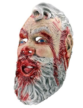 Máscara para disfraz de Santa Claus sangriento Horror Xmas Ghoulish Productions