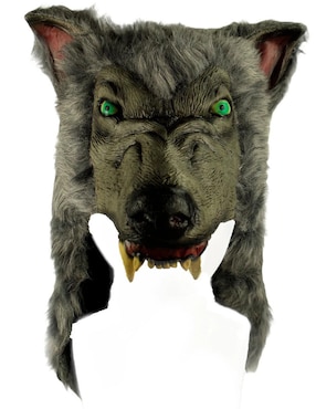 Casco para disfraz de cazador lobo salvaje Ghoulish Productions