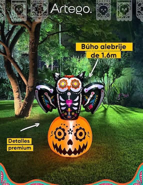 Inflable decorativo forma de calabaza Artego