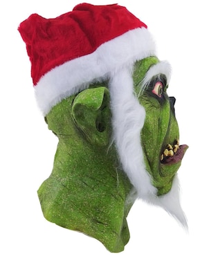 Máscara para disfraz de El Grinch Santa Claus Horror Xmas Ghoulish Productions