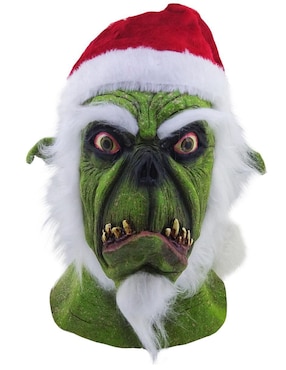 Máscara para disfraz de El Grinch Santa Claus Horror Xmas Ghoulish Productions