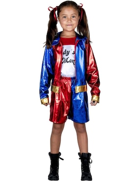 Disfraz Ghoulish Productions DC Harley Quinn para niña