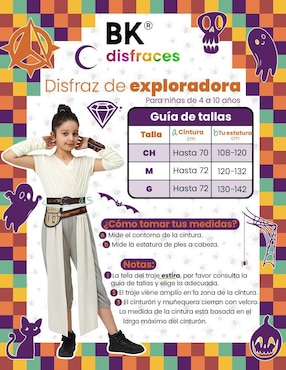 Disfraz Beckon Exploradora Jade Espacio Estelar Wars para niña