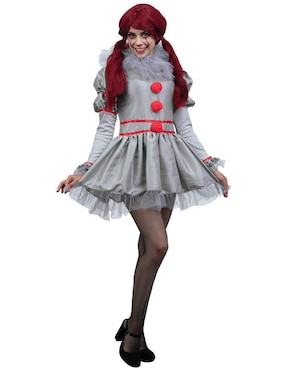 Disfraz Ghoulish Productions de payaso Pennywise para mujer