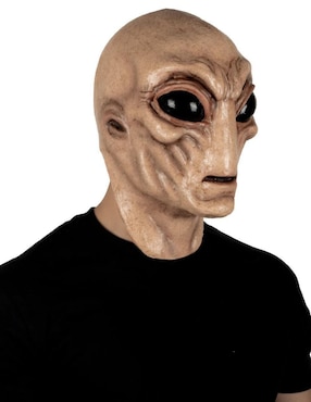Máscara para disfraz de Extraterrestre Ojos Negros Terror Futurista Ghoulish Productions