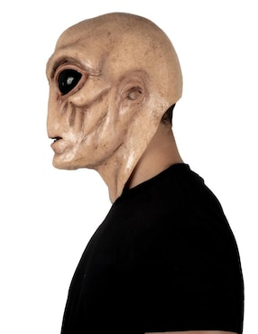 Máscara para disfraz de Extraterrestre Ojos Negros Terror Futurista Ghoulish Productions