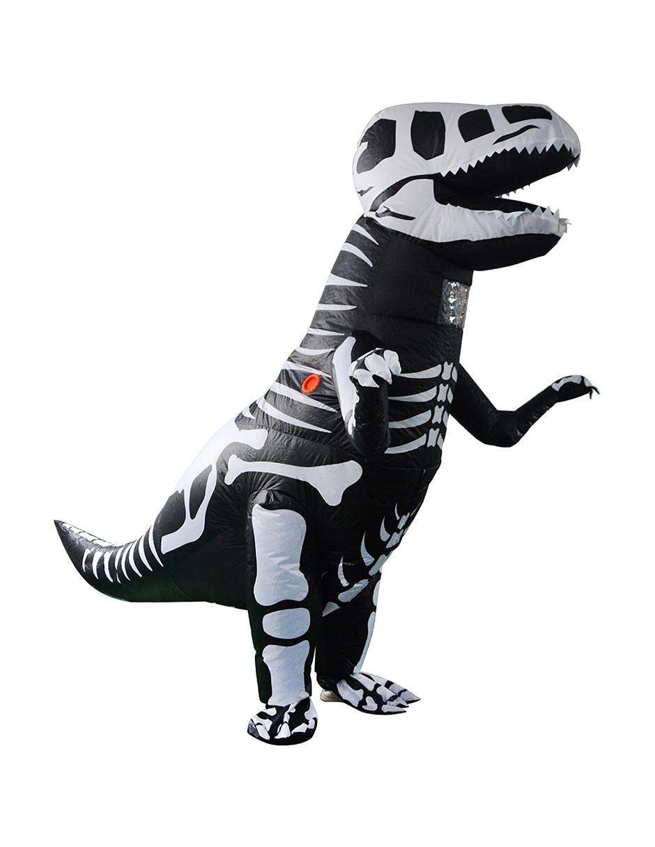 Disfraz de Dinosaurio - inflable de poliéster con luz -Altura