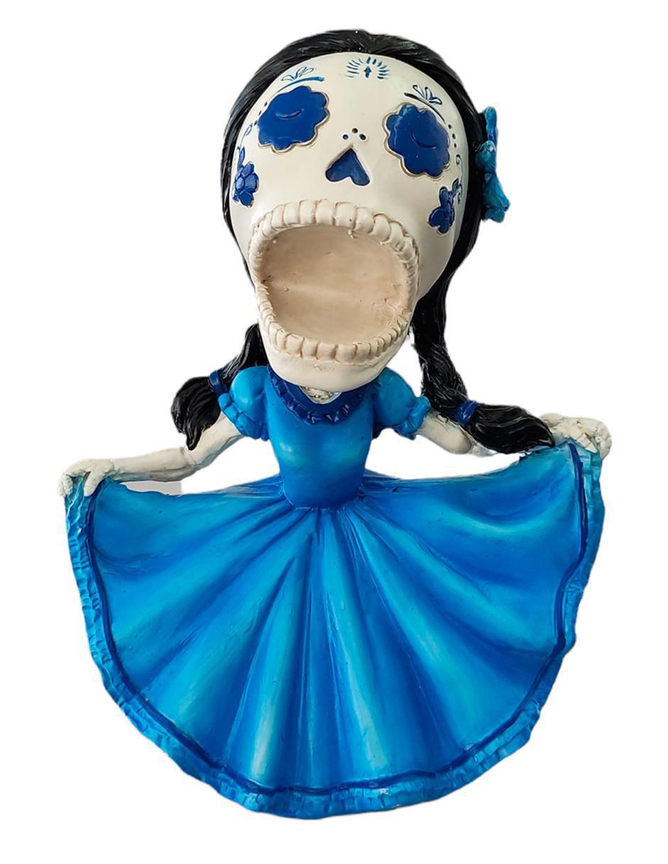 Figura decorativa con forma de calavera