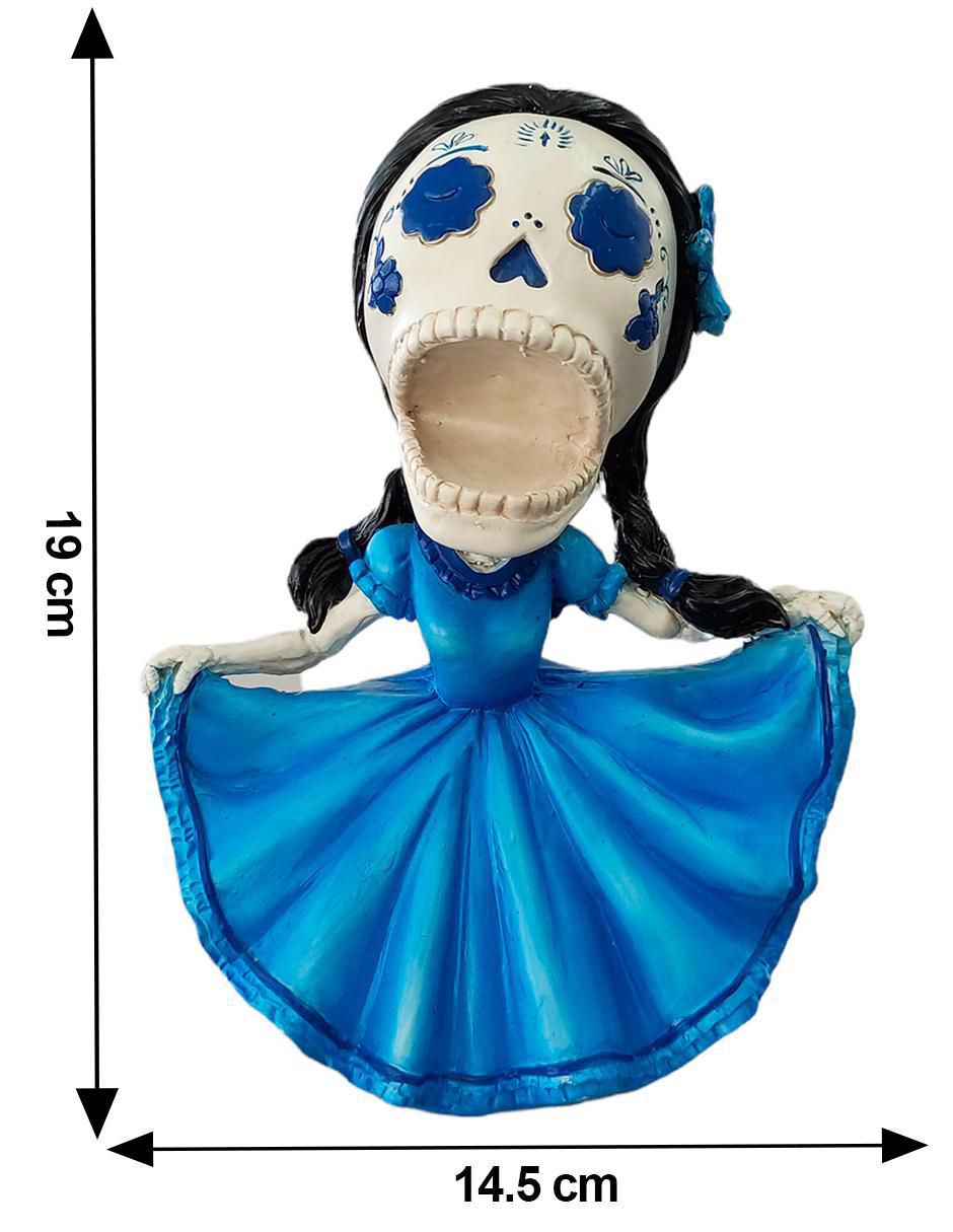 Figura decorativa con forma de calavera 4