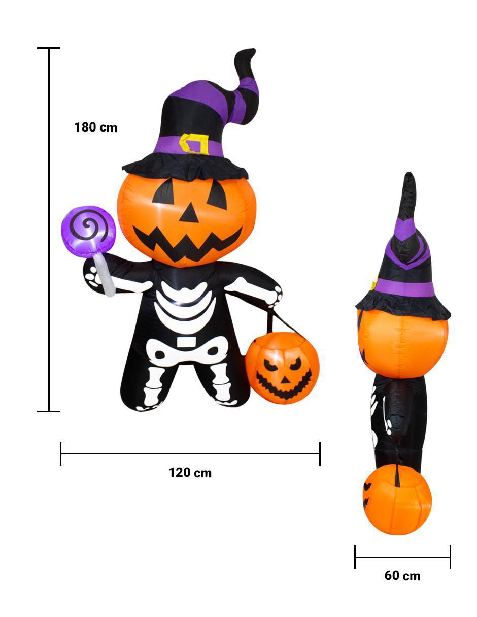 Inflable decorativo forma de calabaza 5