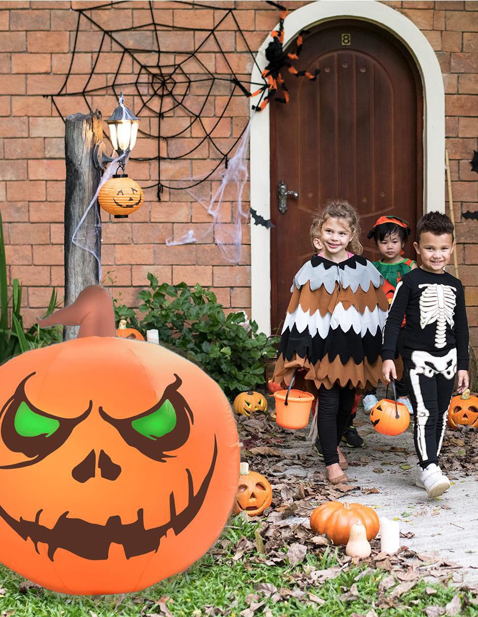 Inflable decorativo forma de calabaza 5