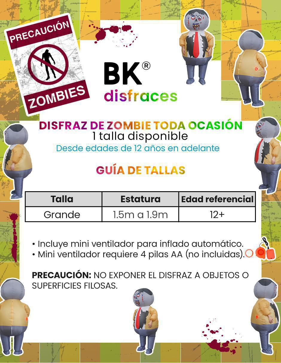 Disfraz de zombie unisex 7