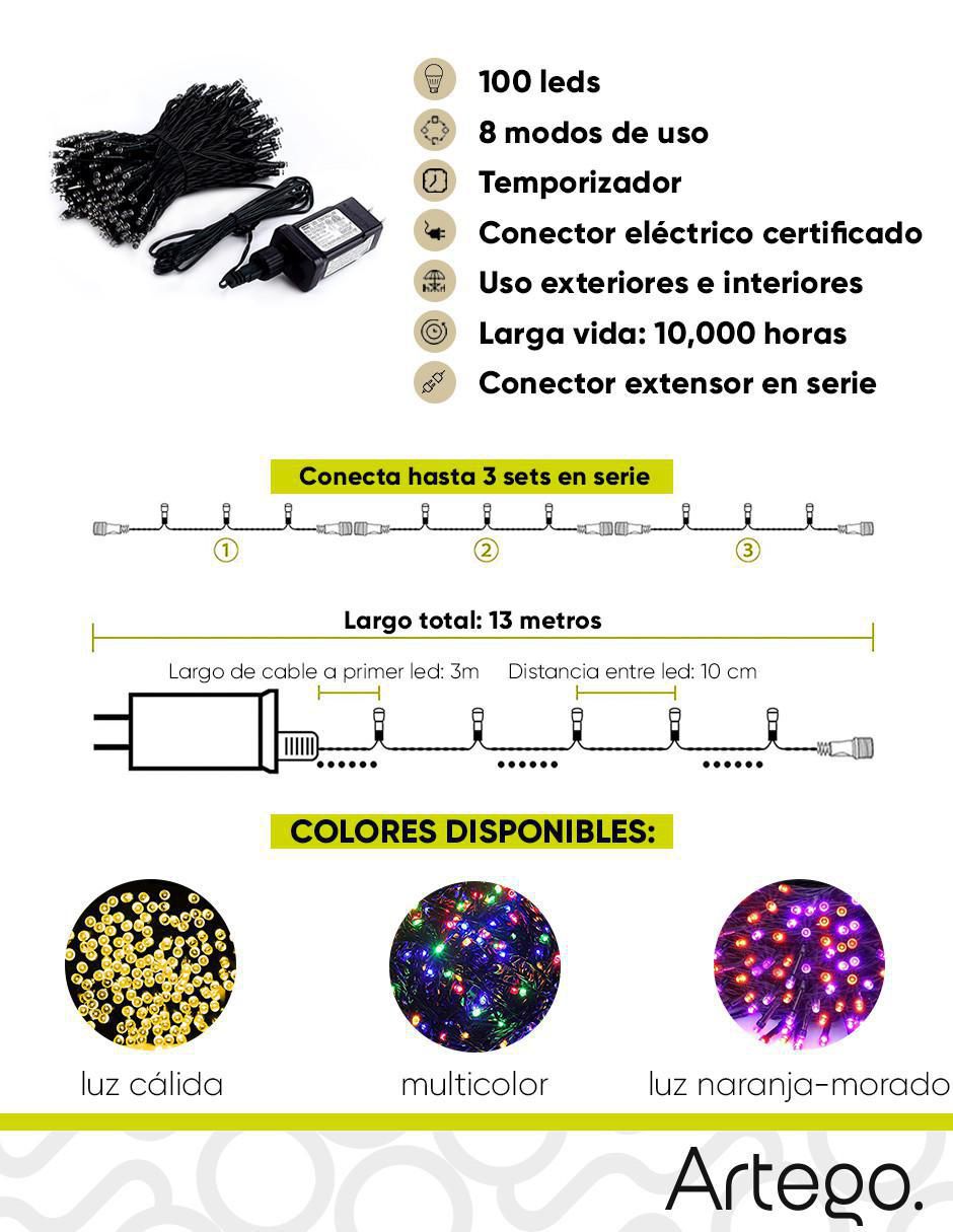 Serie LED con 100 focos 7