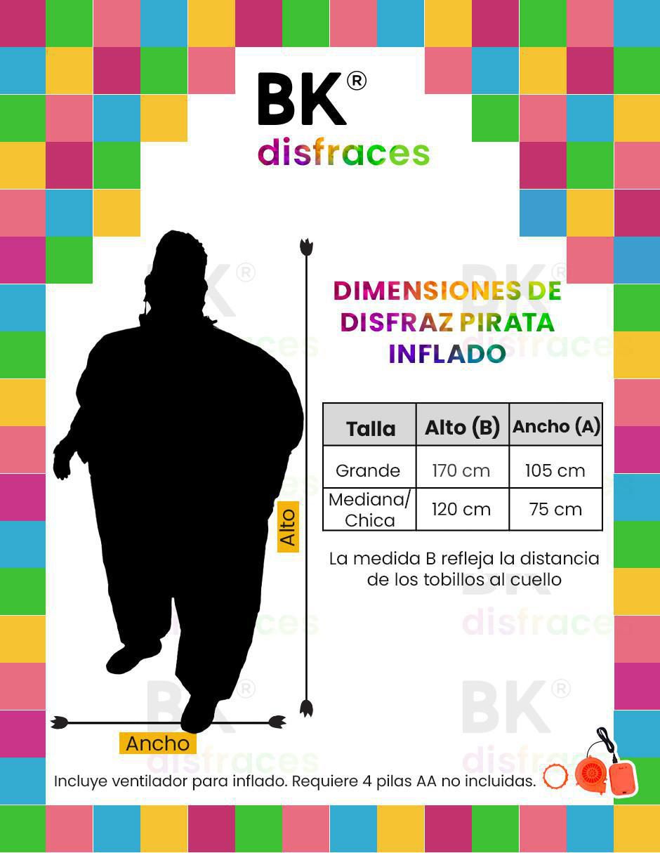 Disfraz de pirata unisex 8