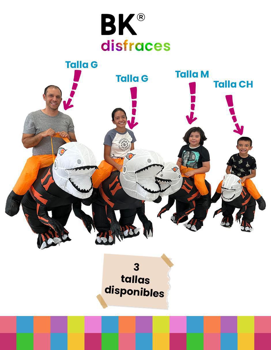 Disfraz Velociraptor de dinosaurio unisex 3
