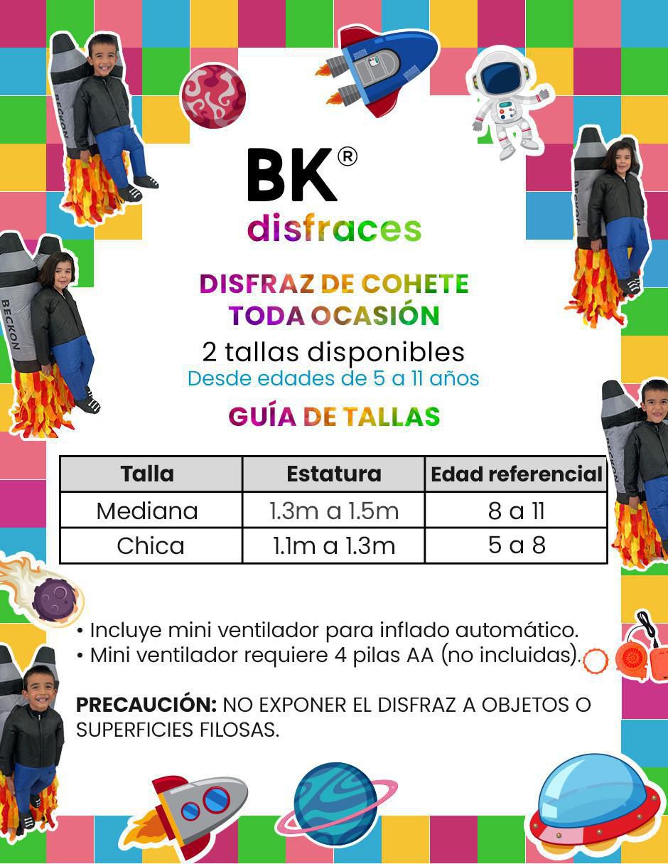 Disfraz Rocket de astronauta para infantil unisex 2