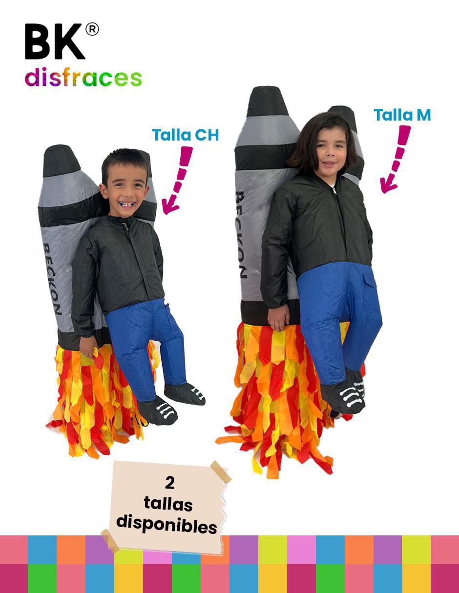 Disfraz Rocket de astronauta para infantil unisex 3