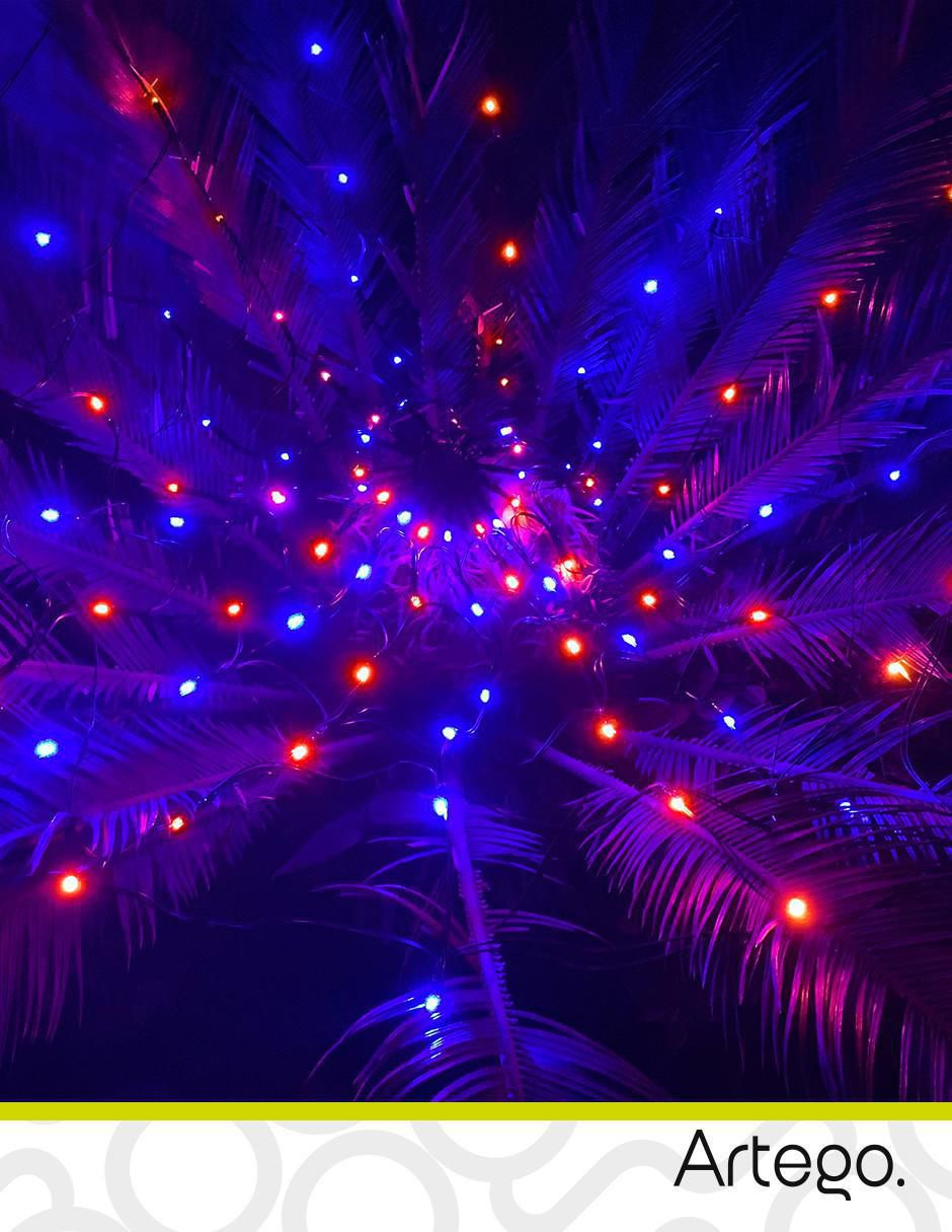 Serie red LED con 96 focos 5