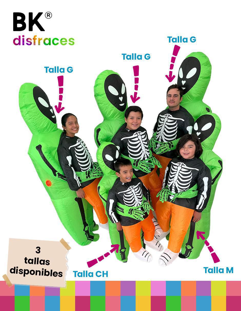 Disfraz de alien para infantil unisex 7