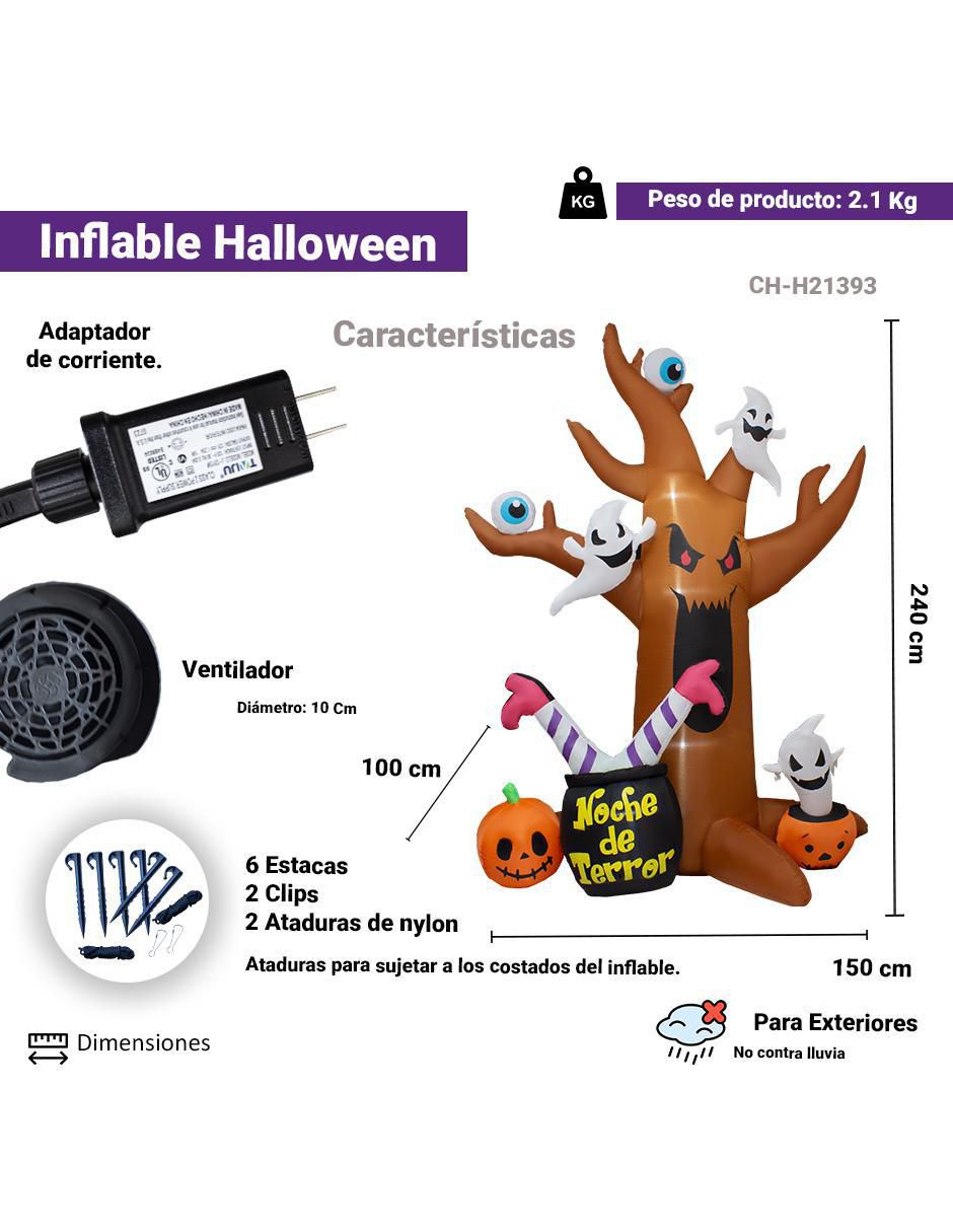 Inflable decorativo forma de árbol 5