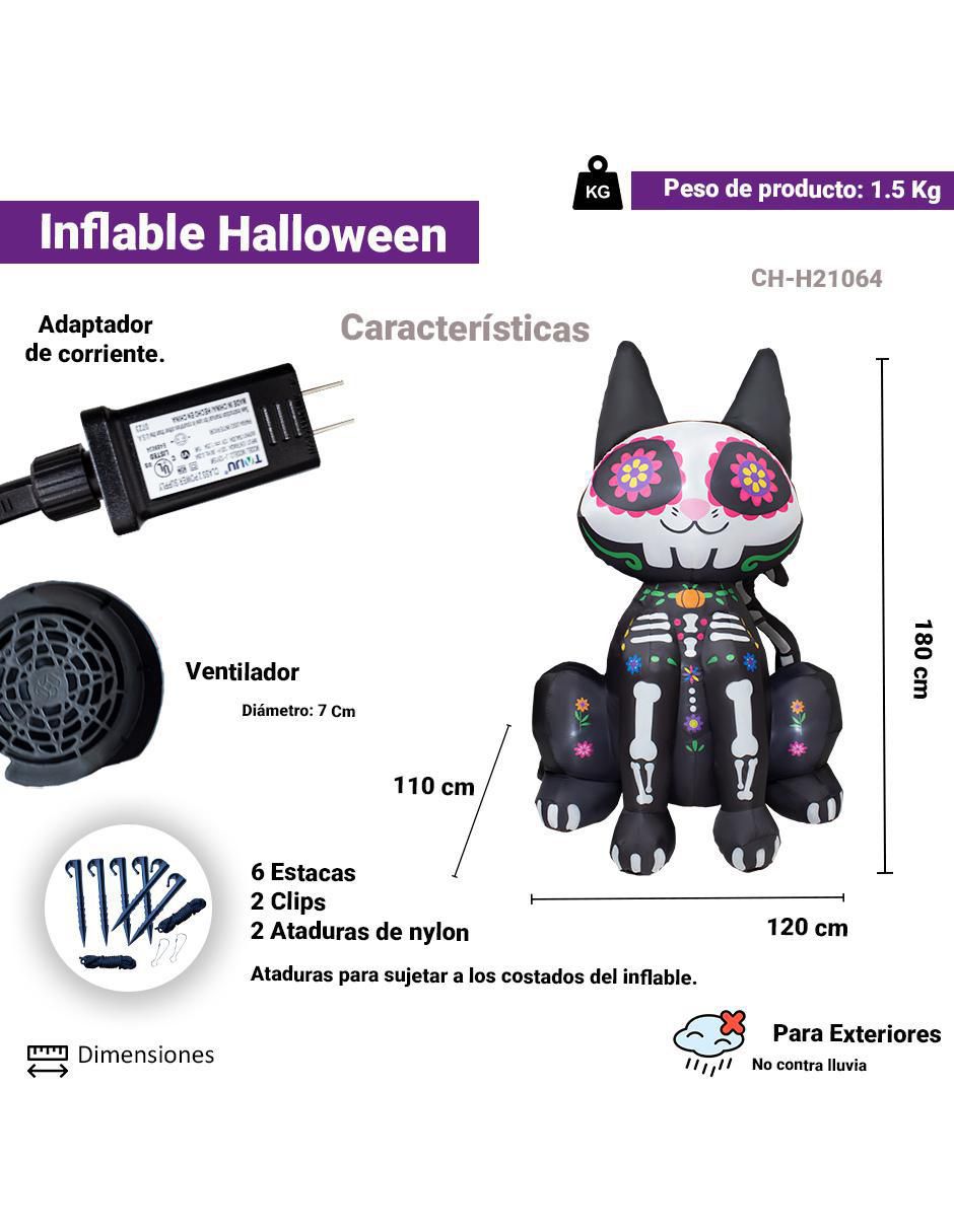 Inflable decorativo forma de gato 4
