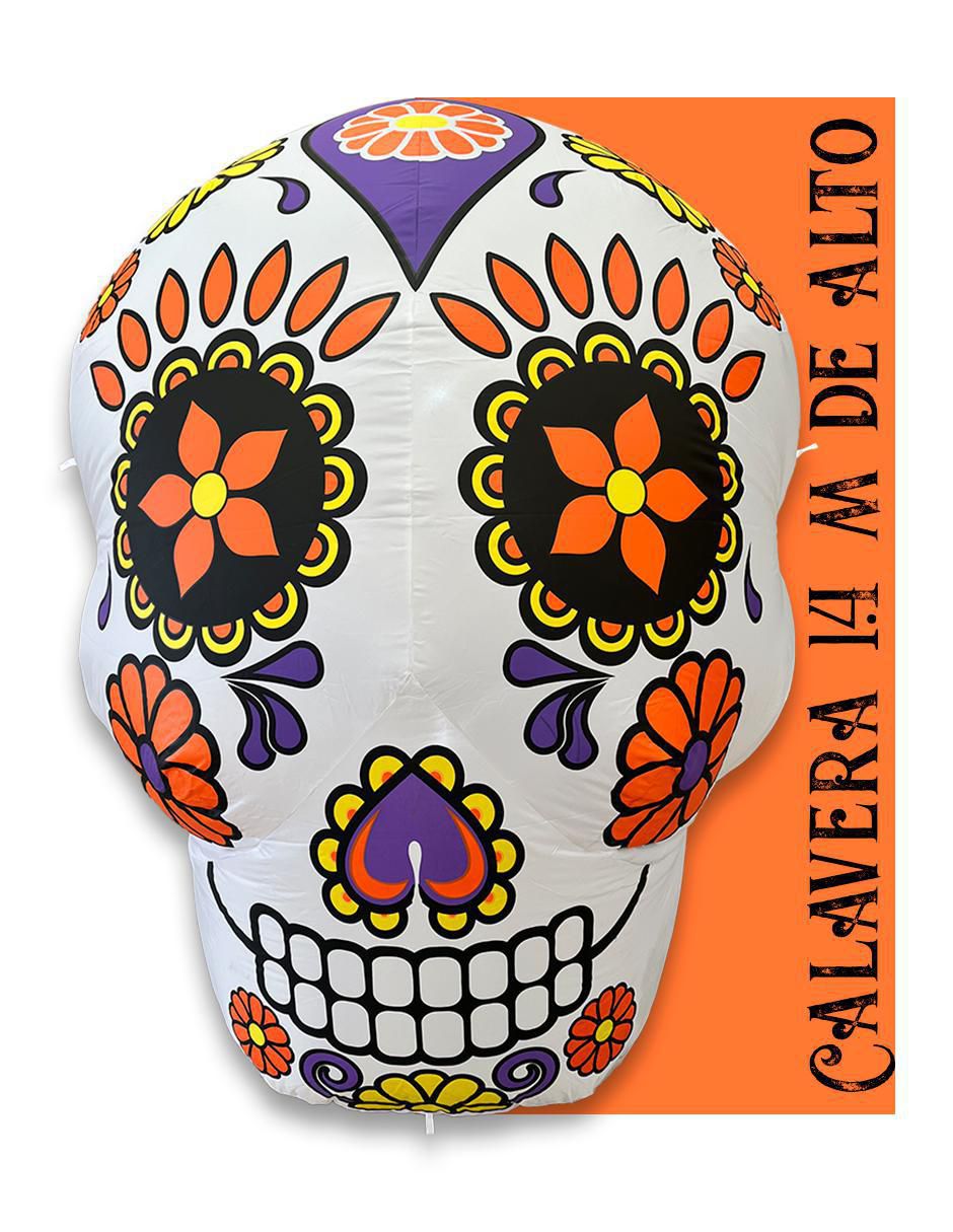 Inflable decorativo forma de calavera 5