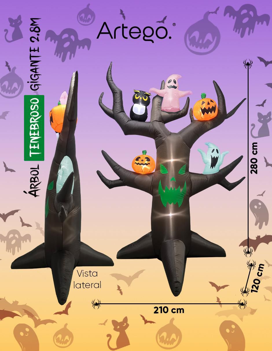 Inflable decorativo forma de árbol 8