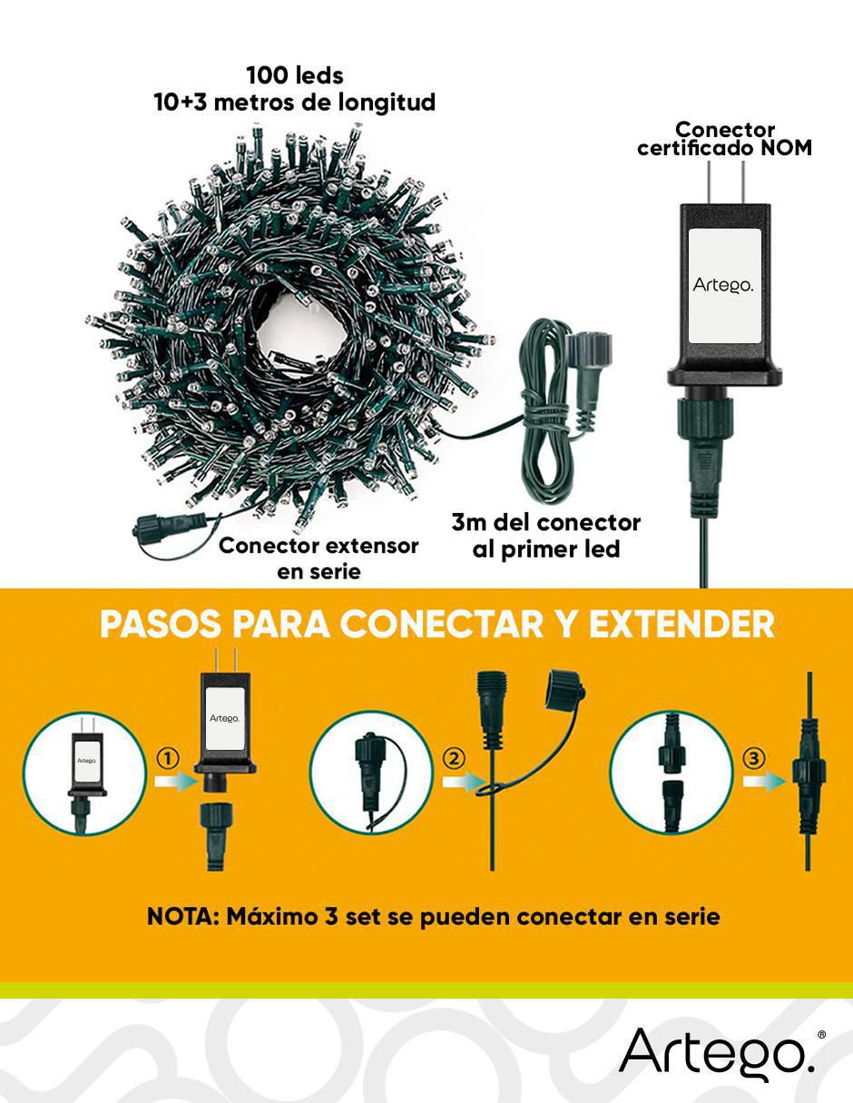 Serie LED ARLED-03-NARMORA100A con 100 focos 3