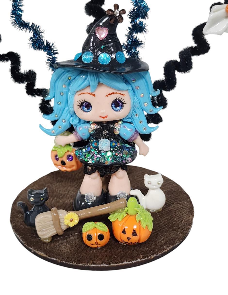 Figura decorativa de hada Bruja Azul 4
