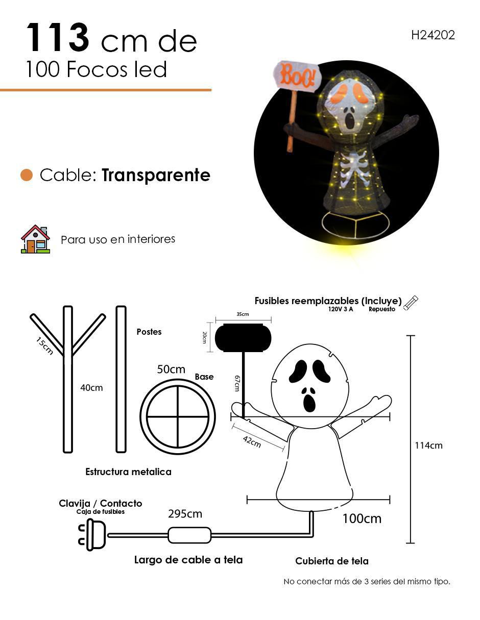 Figura decorativa de fantasma Halloween 4