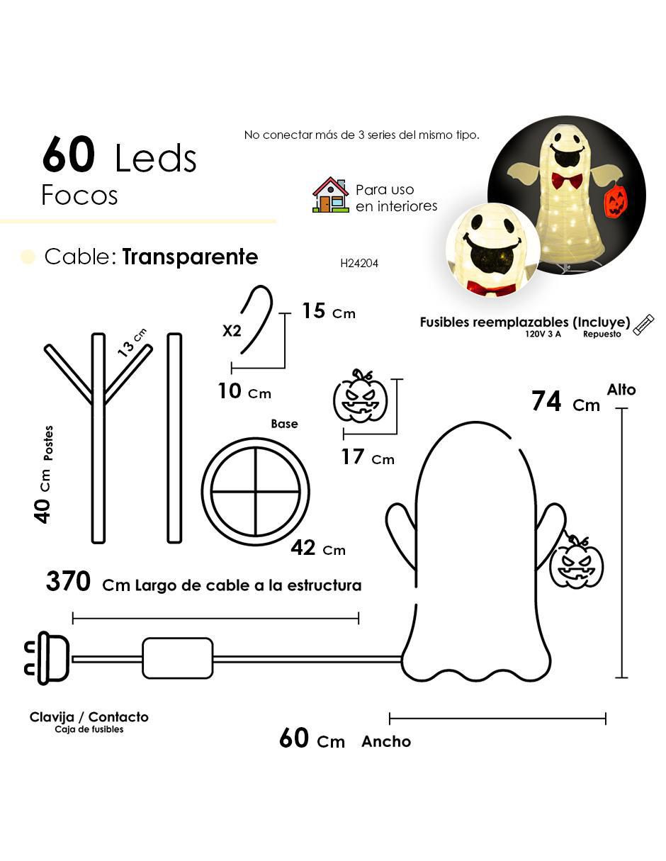 Figura decorativa de fantasma Halloween 5