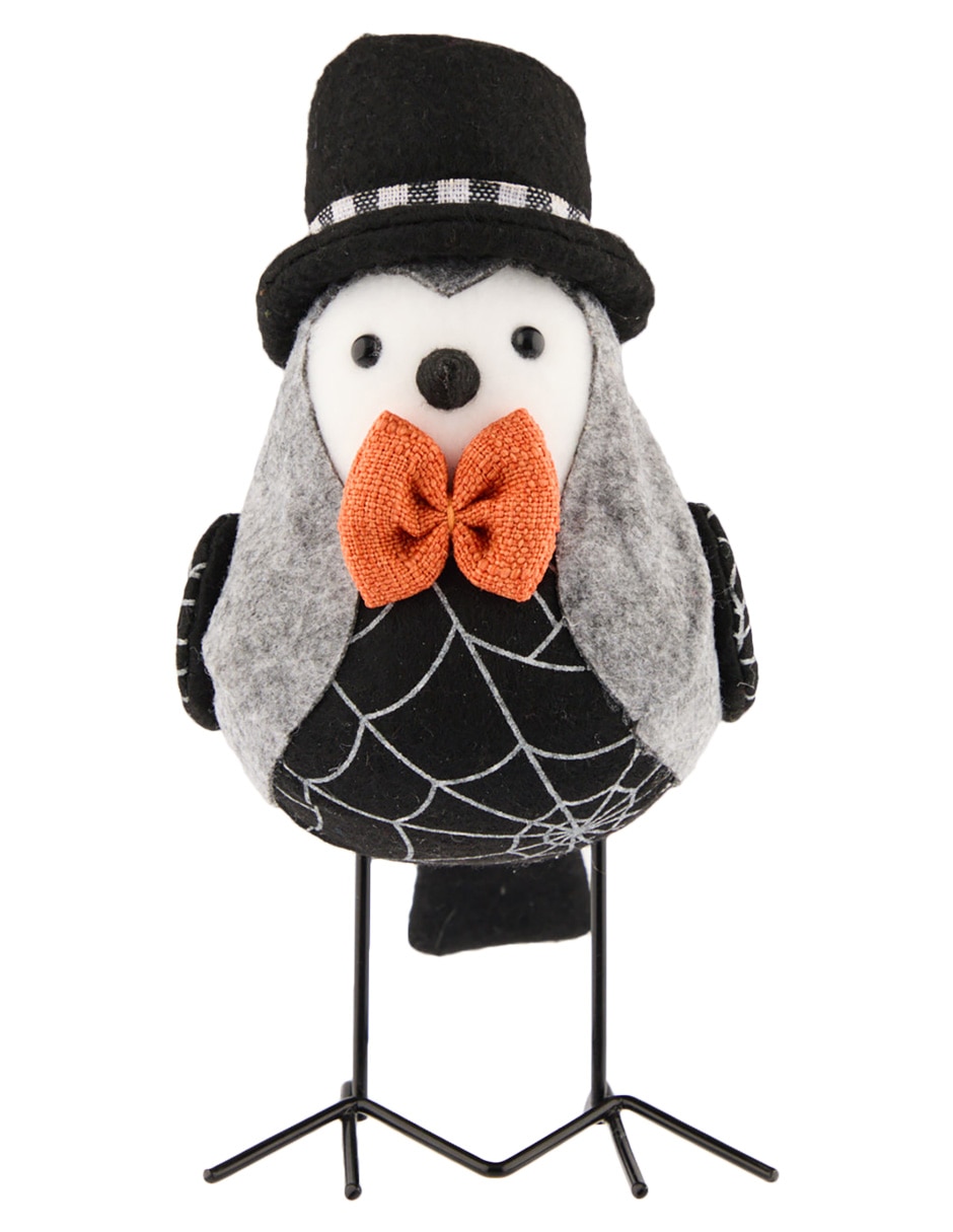 Figura decorativa de Halloween con forma de pájaro