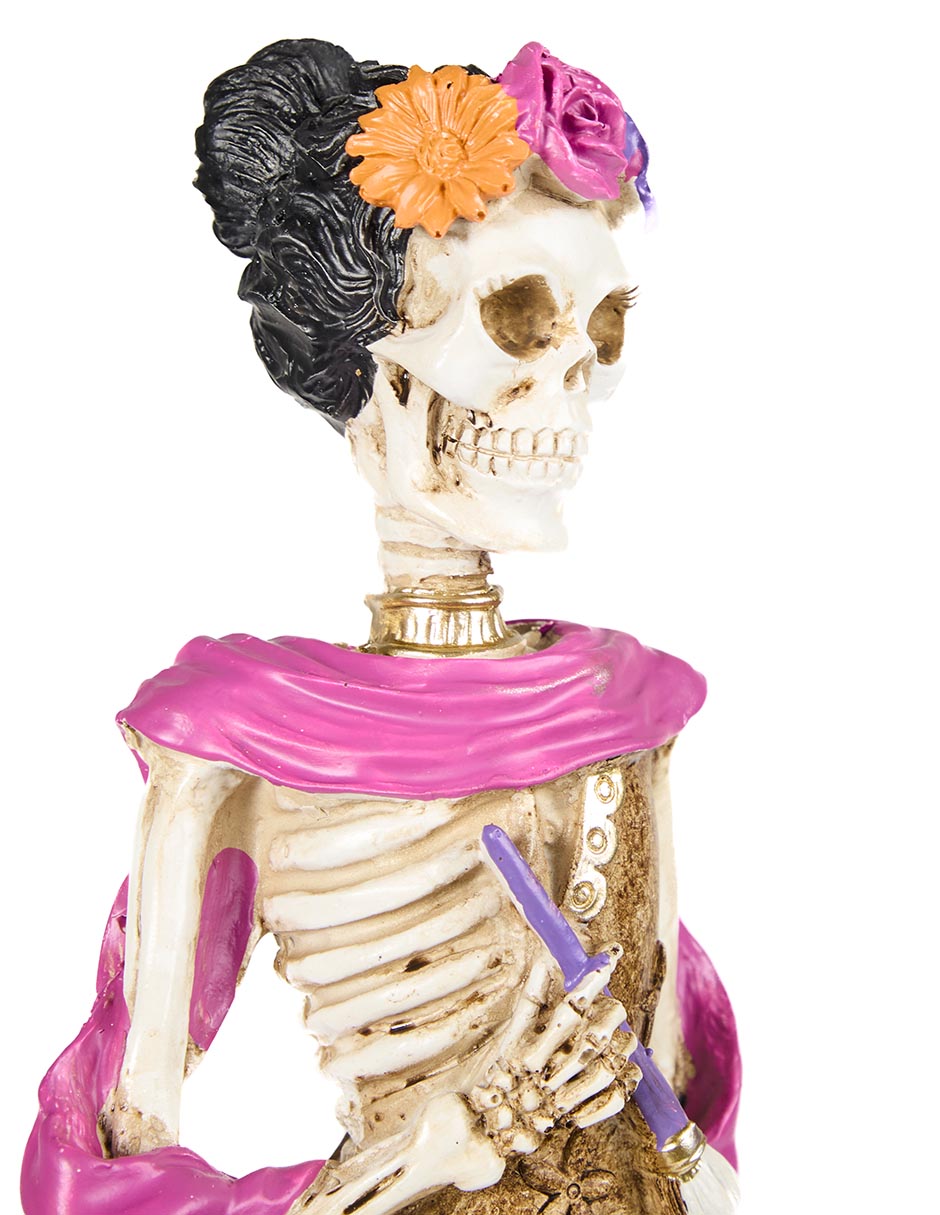 Figura decorativa Día de Muertos con forma de catrina 4