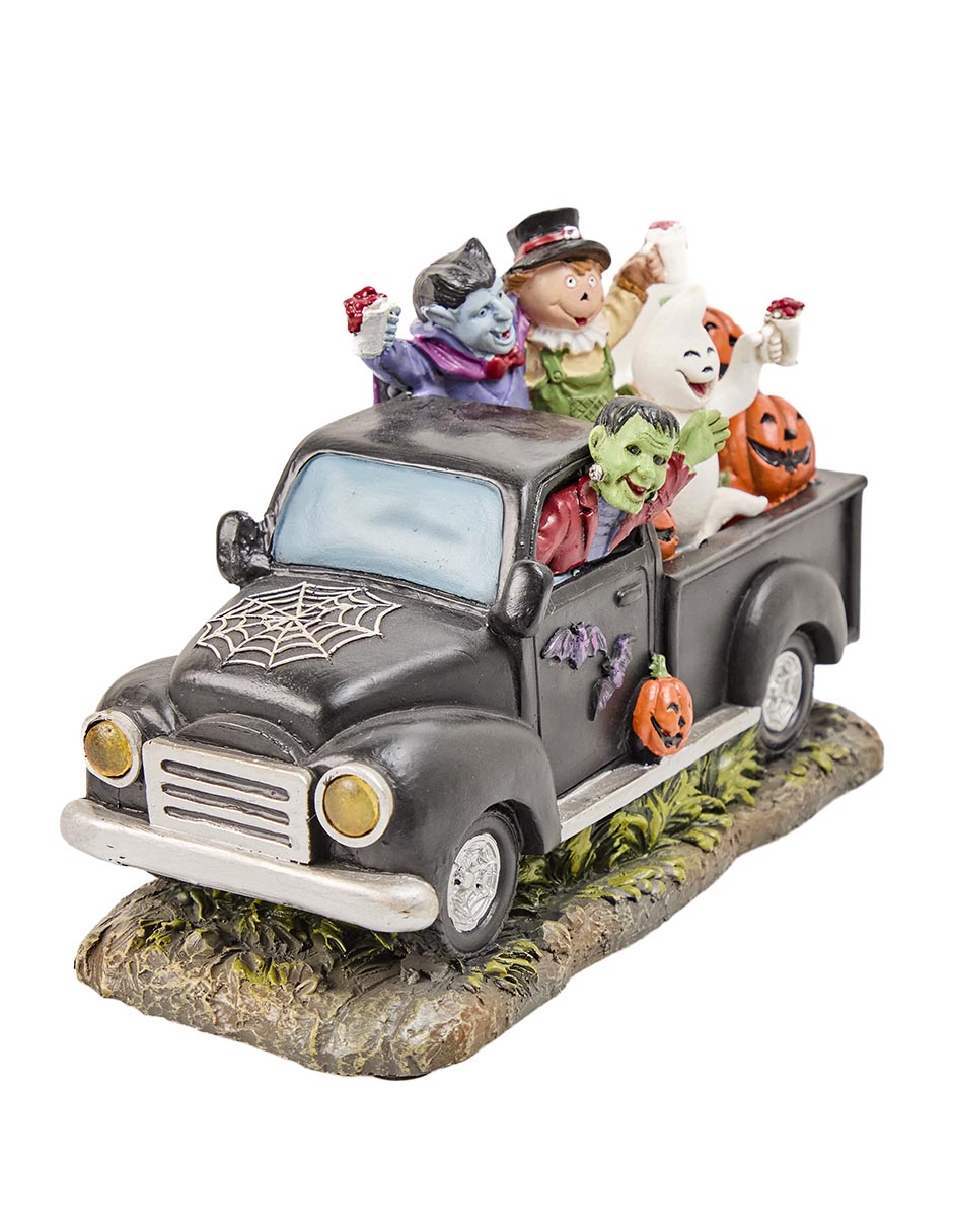 Figura decorativa de Halloween con forma de camioneta 2