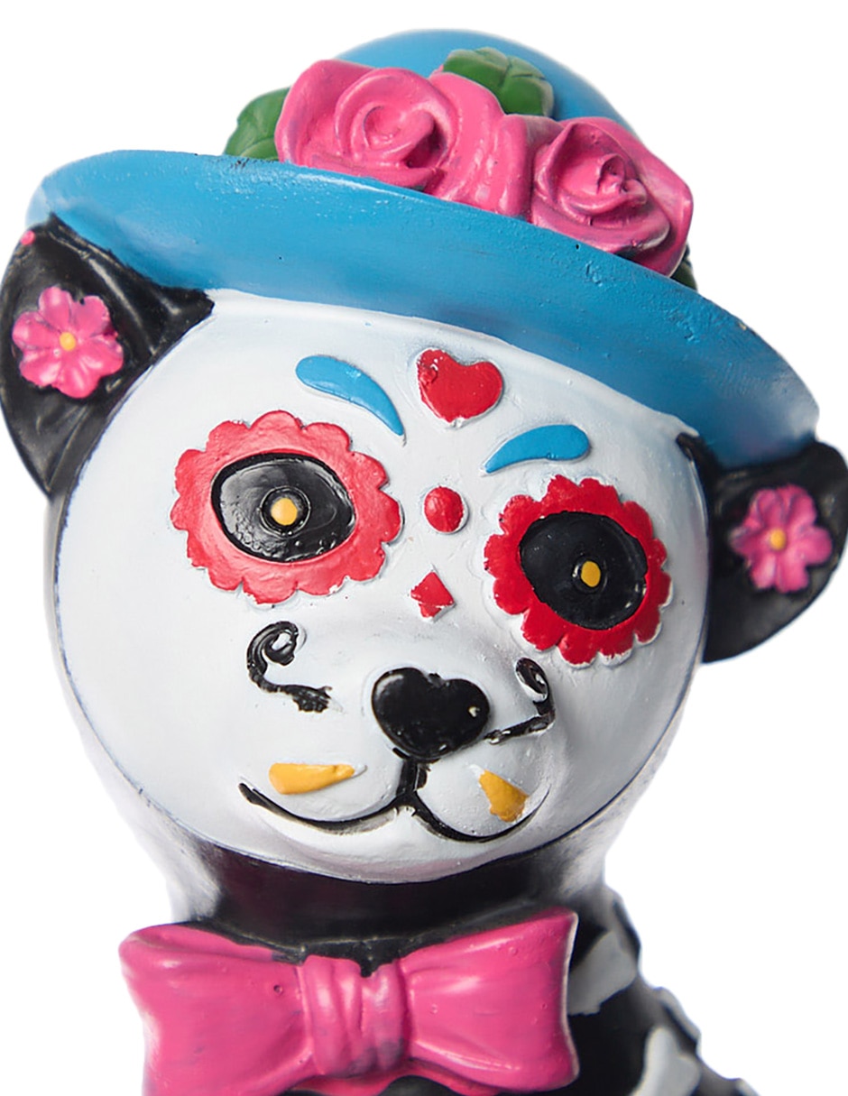 Figura decorativa de Día de Muertos con forma de gato 7
