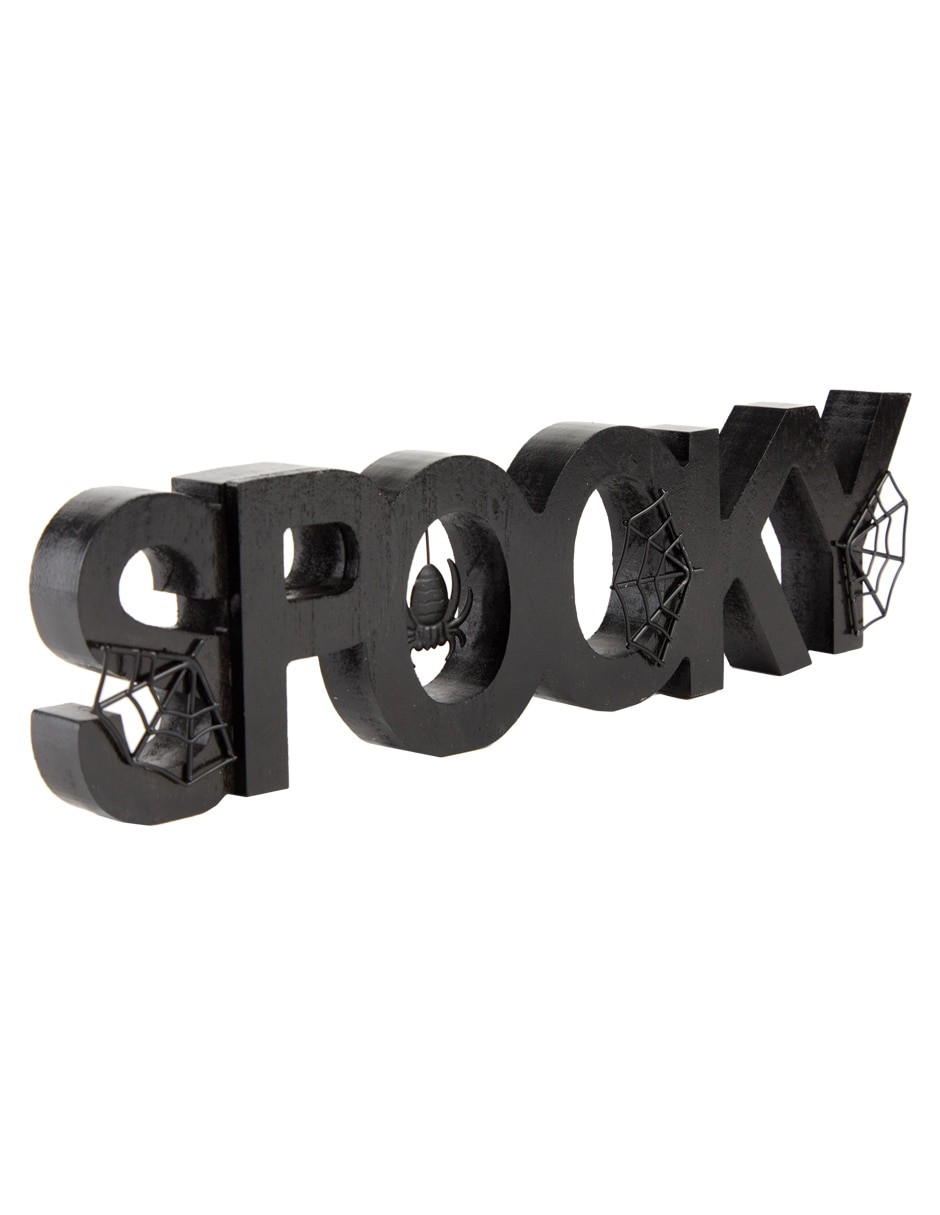 Figura decorativa de Halloween con forma de letrero 2