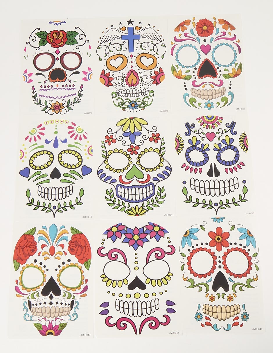 Juego de tatuajes faciales