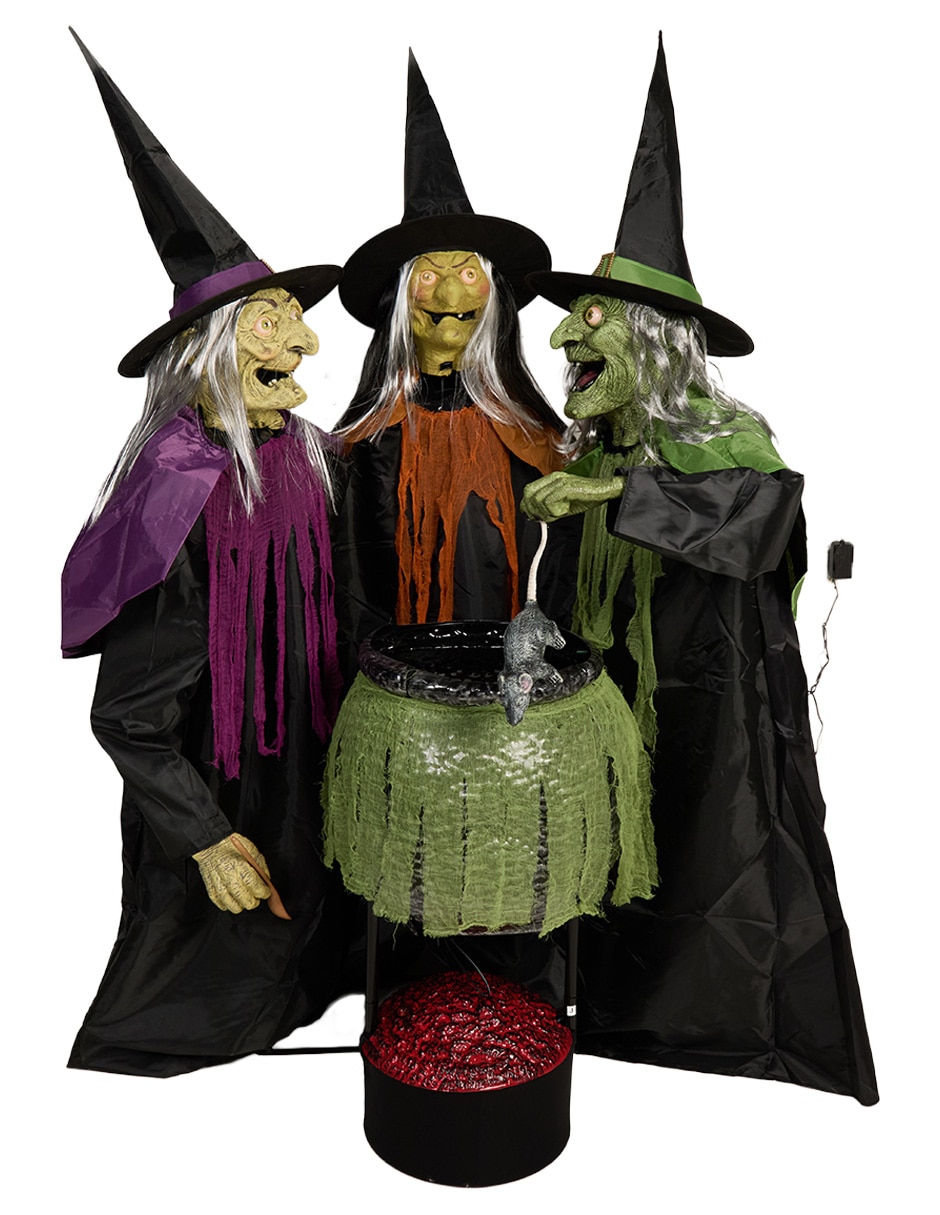 Figura decorativa de Halloween con forma de bruja