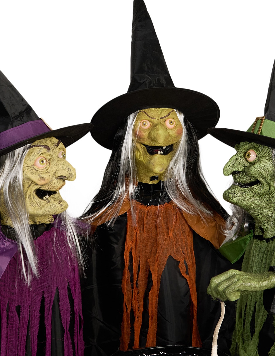 Figura decorativa de Halloween con forma de bruja 4