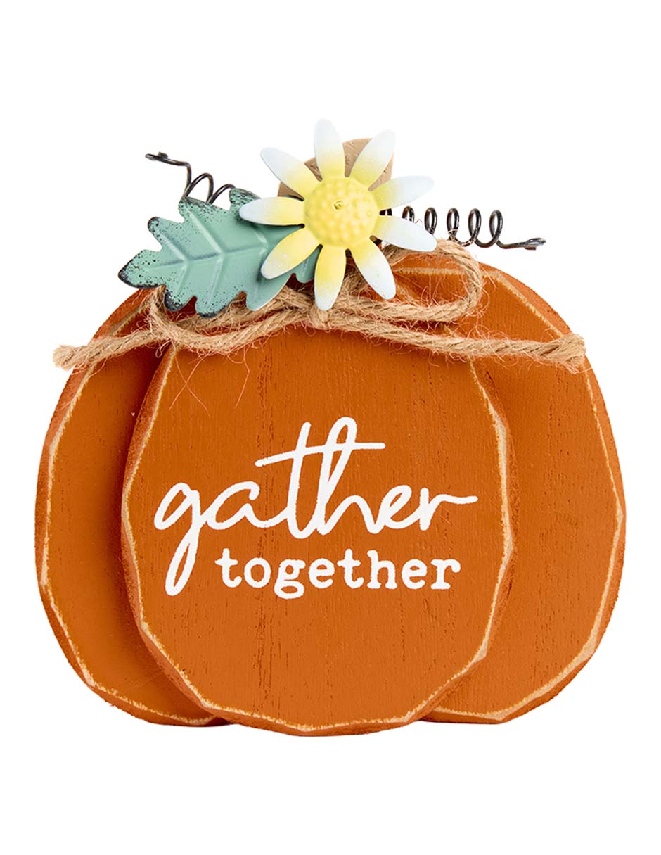 Figura decorativa de Halloween Harvest con forma de calabaza