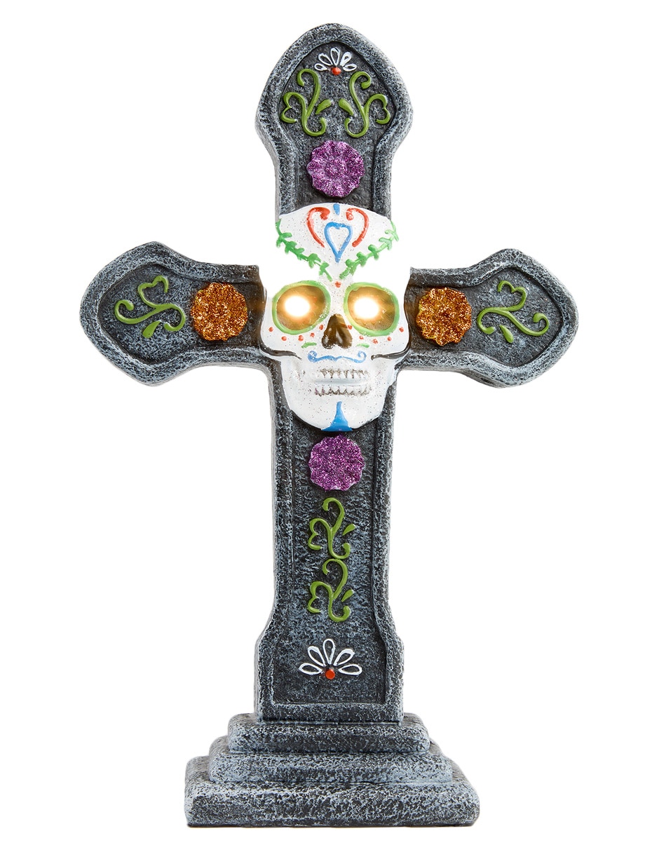 Figura decorativa de Día de Muertos con forma de cruz 5