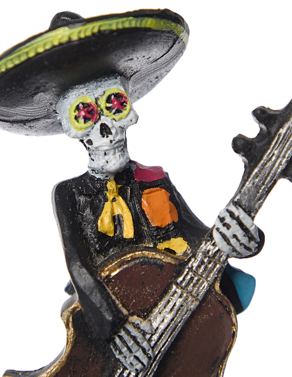 Figura decorativa de Día de Muertos con forma de mariachi 7