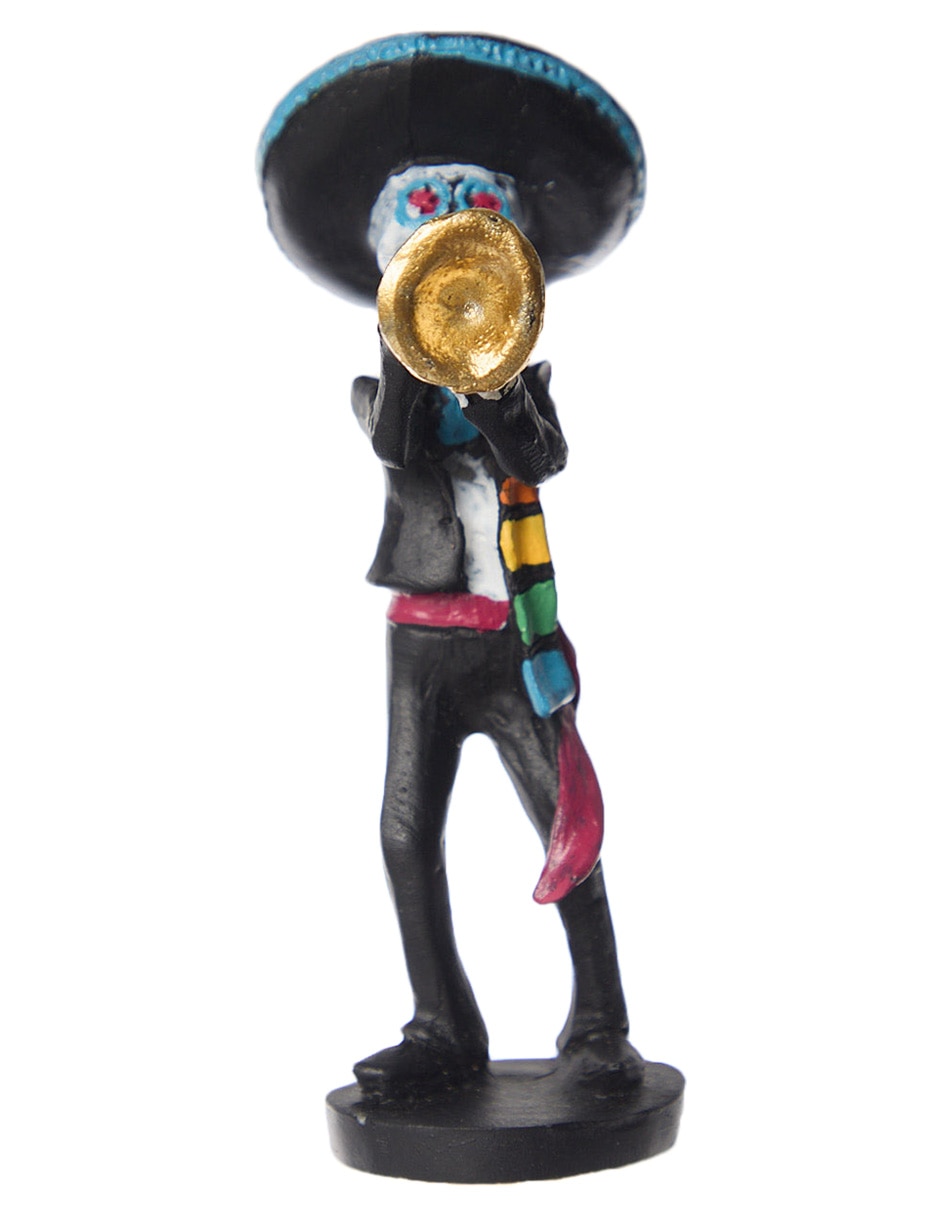 Figura decorativa de Día de Muertos con forma de mariachi