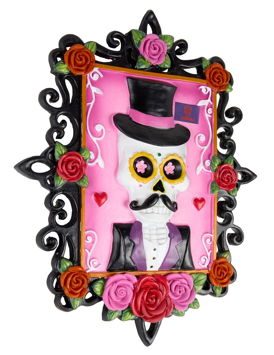Figura decorativa de Día de Muertos Catrín con forma rectangular 2