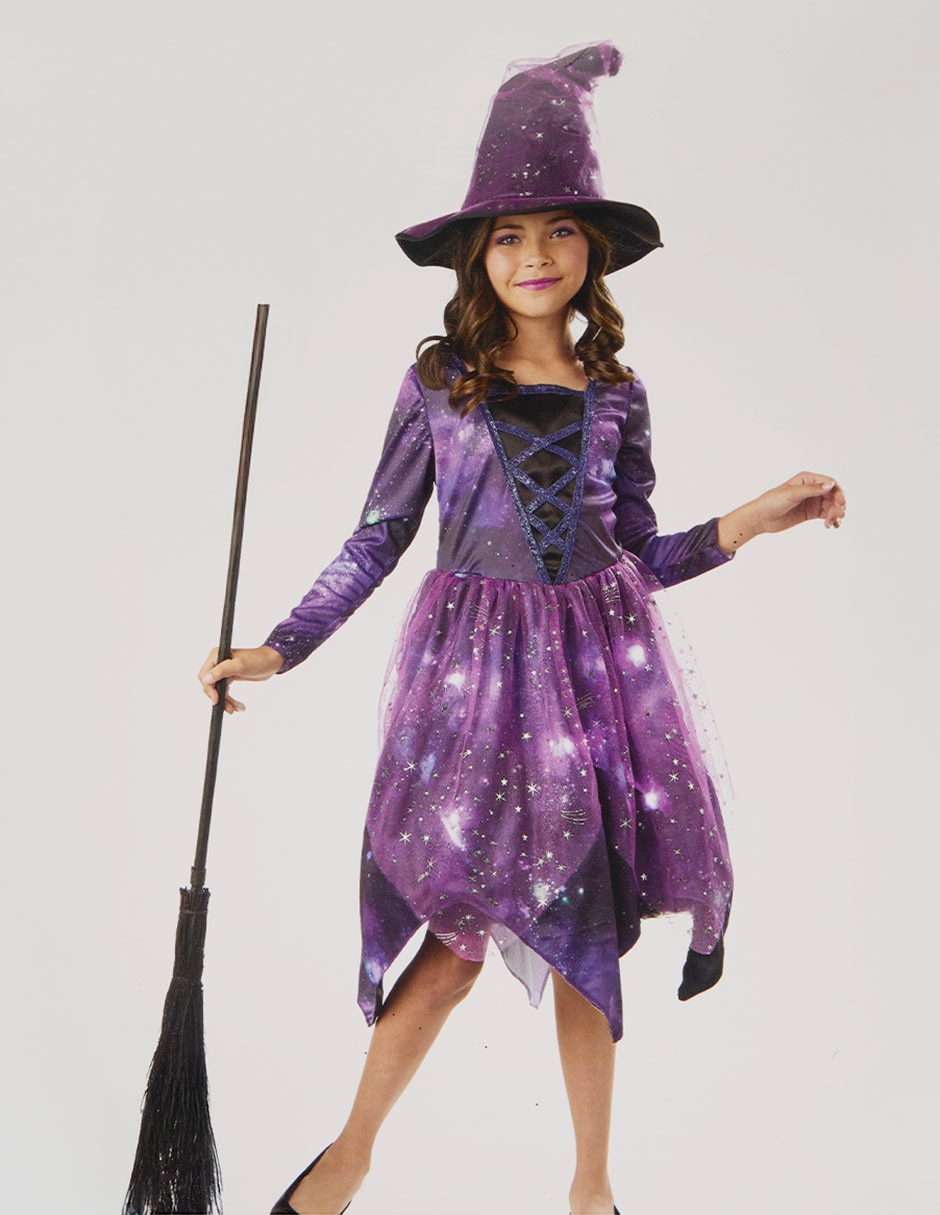 Disfraz Halloween de bruja para niña 5