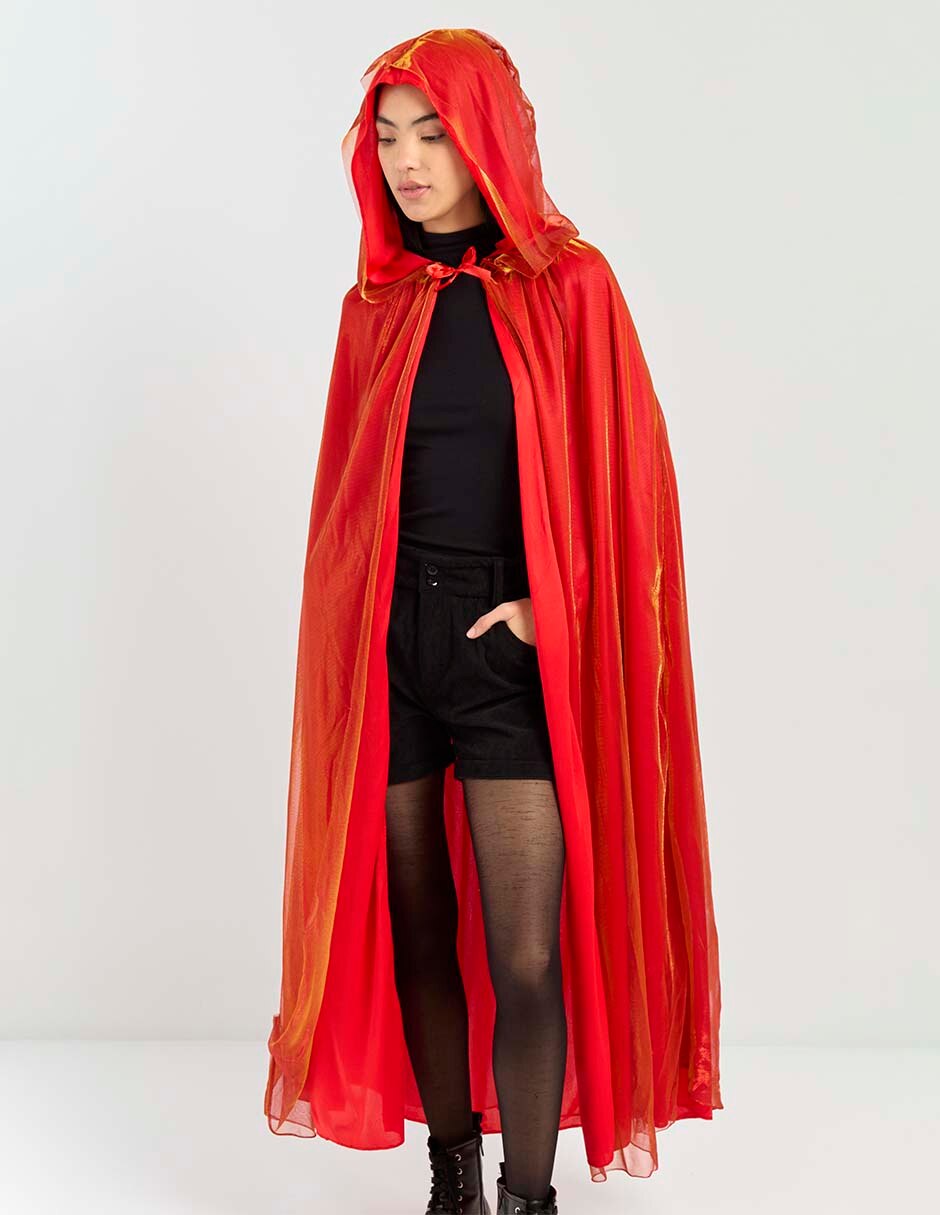 Capa de halloween para disfraz de diablo