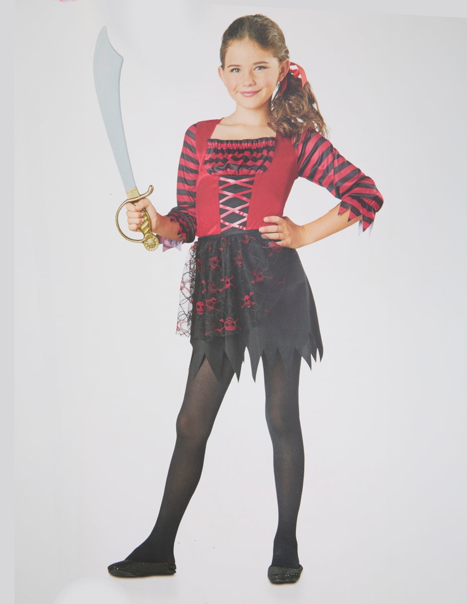 Disfraz Halloween de pirata para niña 2